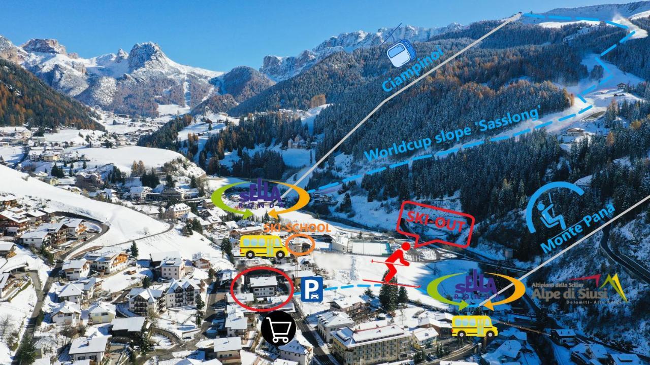 Santa Cristina Val Gardena B&B La Tambra - Central With Restaurant מראה חיצוני תמונה